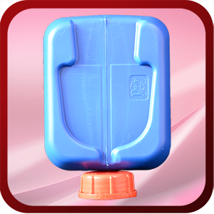 Premier Plastics Jerry Can: Blue Bottom View