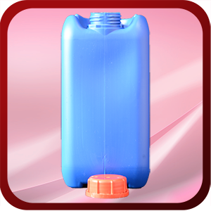 Premier Plastics Jerry Can: Blue Front View