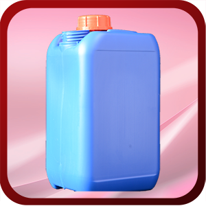 Premier Plastics Jerry Can: Blue Side View