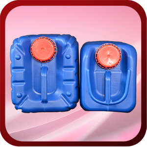 Premier Plastics Jerry Can: Blue Top View