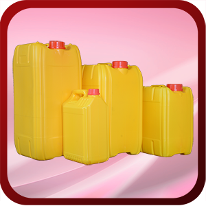 Premier Plastics Jerry Can: Yellow Side View